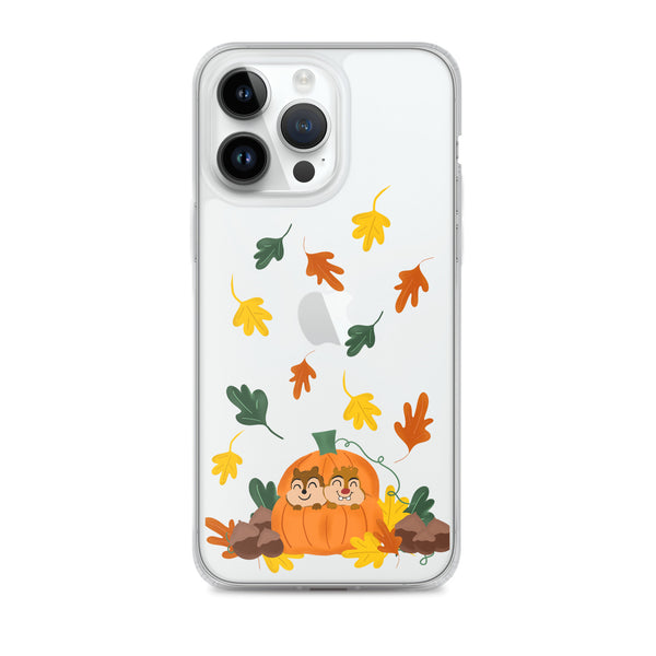 Chip and Dale Fall Pumpkin Disney Halloween  iPhone Case