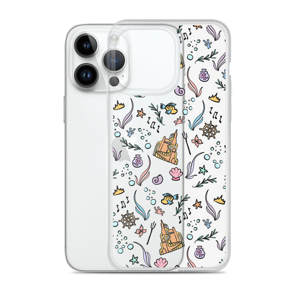 Little Mermaid Phone Case Disney iPhone Mermaid Castle Flounder Seashell iPhone Case