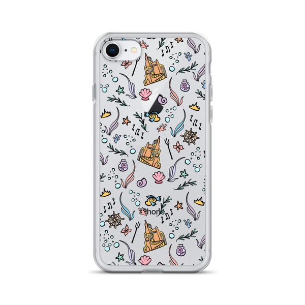 Little Mermaid Phone Case Disney iPhone Mermaid Castle Flounder Seashell iPhone Case