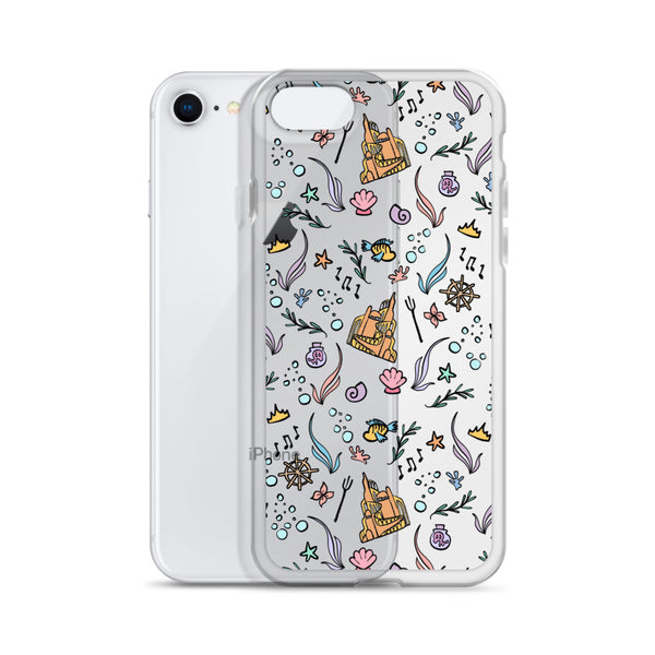 Little Mermaid Phone Case Disney iPhone Mermaid Castle Flounder Seashell iPhone Case