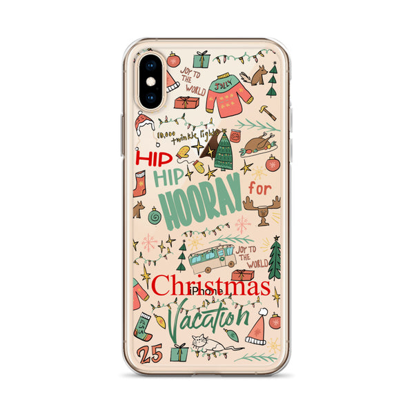 Christmas Vacation iPhone Case Hip Hip Hooray for Christmas Vacation Griswold Family Christmas iPhone Case