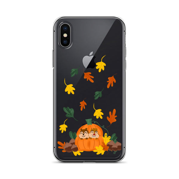 Chip and Dale Fall Pumpkin Disney Halloween  iPhone Case