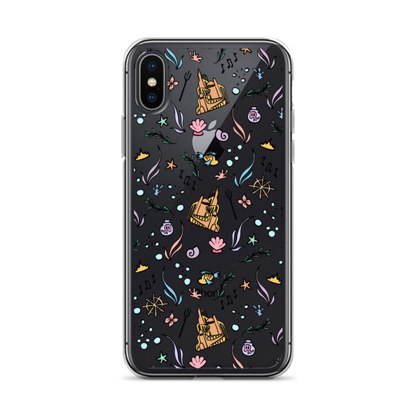 Little Mermaid Phone Case Disney iPhone Mermaid Castle Flounder Seashell iPhone Case