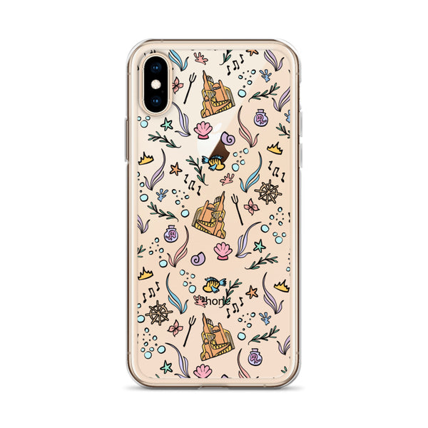 Little Mermaid Phone Case Disney iPhone Mermaid Castle Flounder Seashell iPhone Case