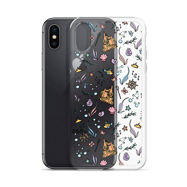Little Mermaid Phone Case Disney iPhone Mermaid Castle Flounder Seashell iPhone Case