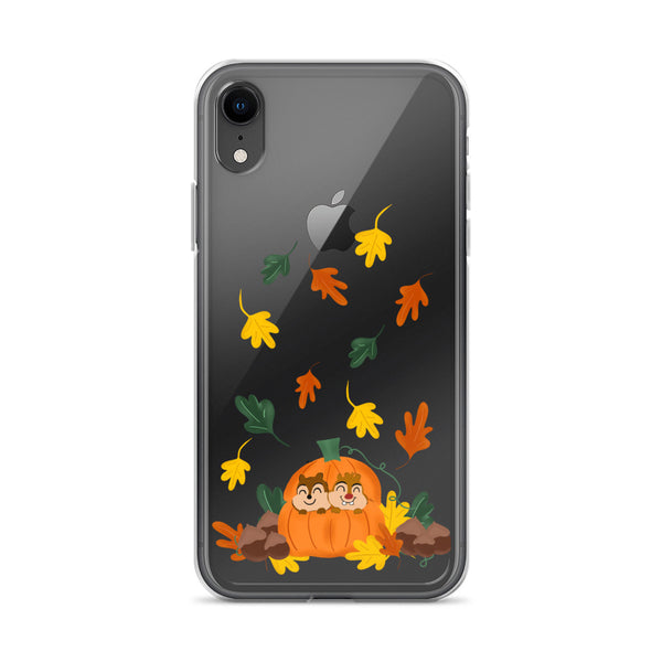 Chip and Dale Fall Pumpkin Disney Halloween  iPhone Case