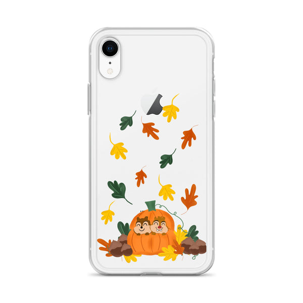 Chip and Dale Fall Pumpkin Disney Halloween  iPhone Case