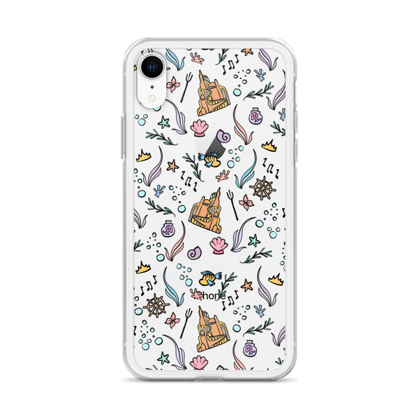 Little Mermaid Phone Case Disney iPhone Mermaid Castle Flounder Seashell iPhone Case