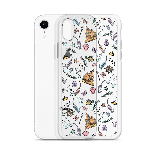 Little Mermaid Phone Case Disney iPhone Mermaid Castle Flounder Seashell iPhone Case