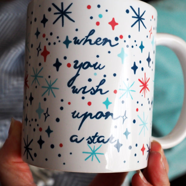 Jiminy Cricket Mug When you Wish Upon a Star Pinocchio Disney Mug