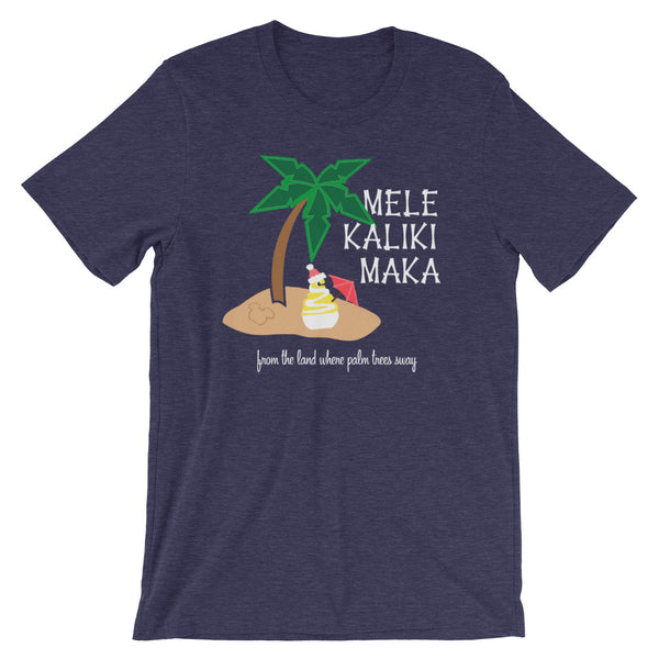 Dole Whip Melekalikimaka Hawaiian Christmas Shirt Short-Sleeve Unisex T-Shirt