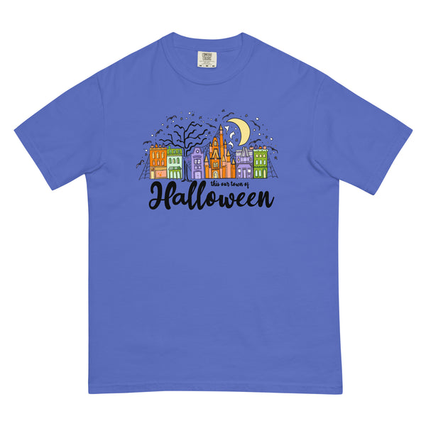 Main Street Halloween COMFORT COLORS T-Shirt Disney Halloween Shirt This our Town Comfort Colors T-Shirt