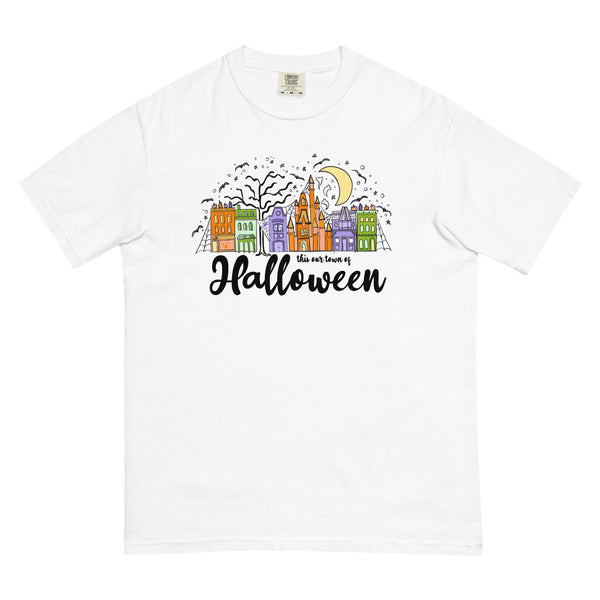 Main Street Halloween COMFORT COLORS T-Shirt Disney Halloween Shirt This our Town Comfort Colors T-Shirt