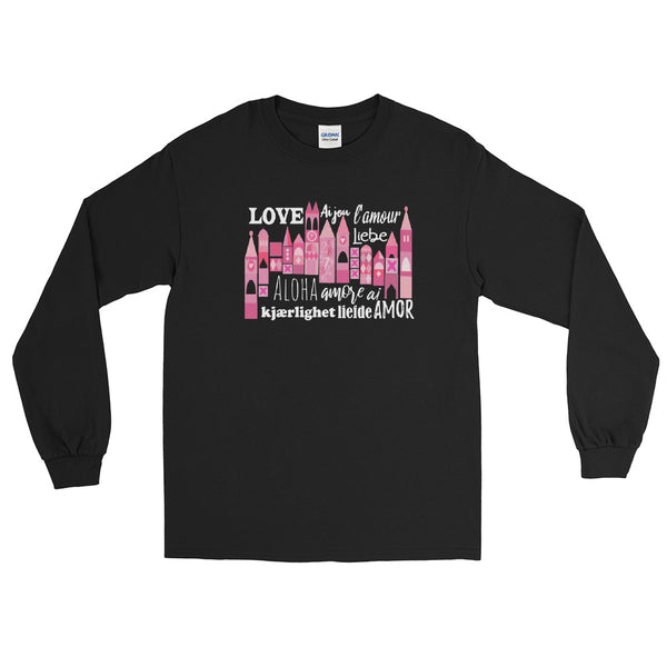 Small World Love Long Sleeve Shirt Disney Valentine's Day Language of Love Long Sleeve Shirt