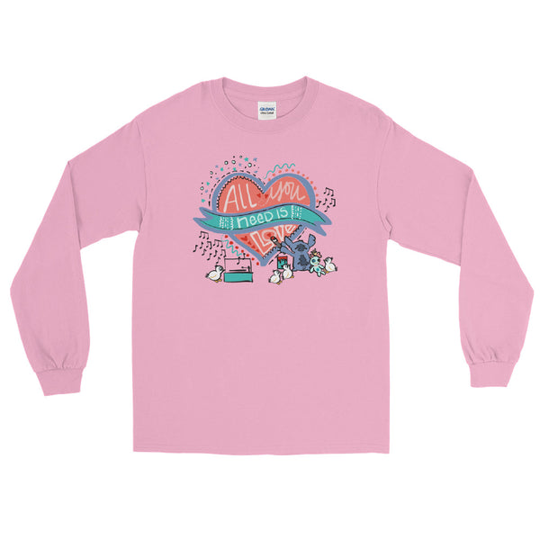 Stitch Love Long Sleeve Shirt Disney All You Need is Love Lilo and Stitch Long Sleeve Shirt