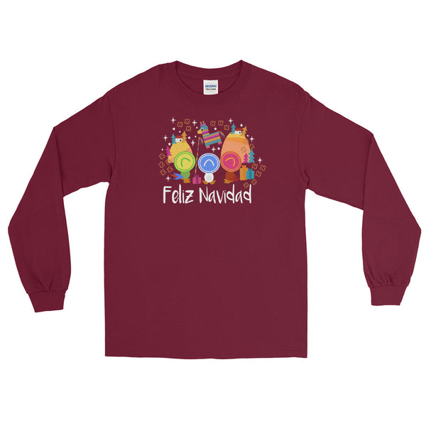 Three Caballeros Christmas Long Sleeve Shirt Disney 3 Caballeros Feliz Navidad Long Sleeve Shirt
