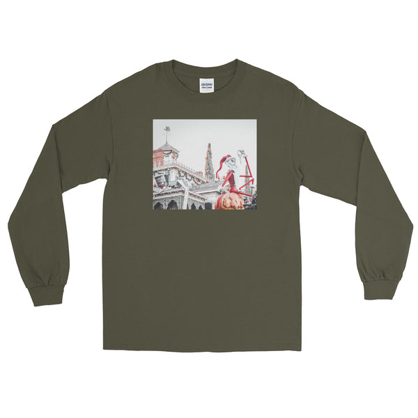Nightmare before Christmas Photo Shirt Jack Skellington Disneyland Men’s Long Sleeve Shirt