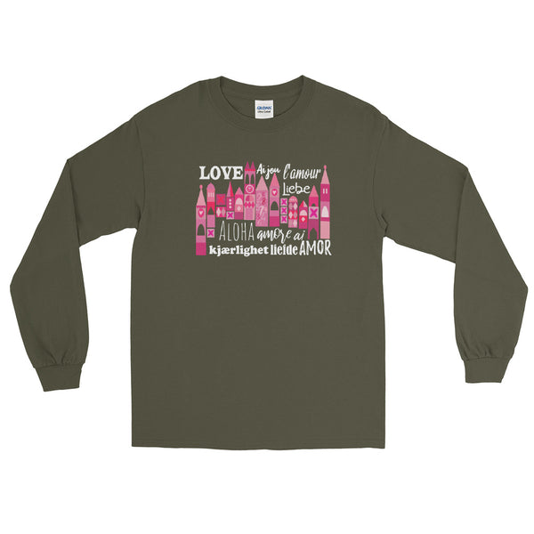 Small World Love Long Sleeve Shirt Disney Valentine's Day Language of Love Long Sleeve Shirt