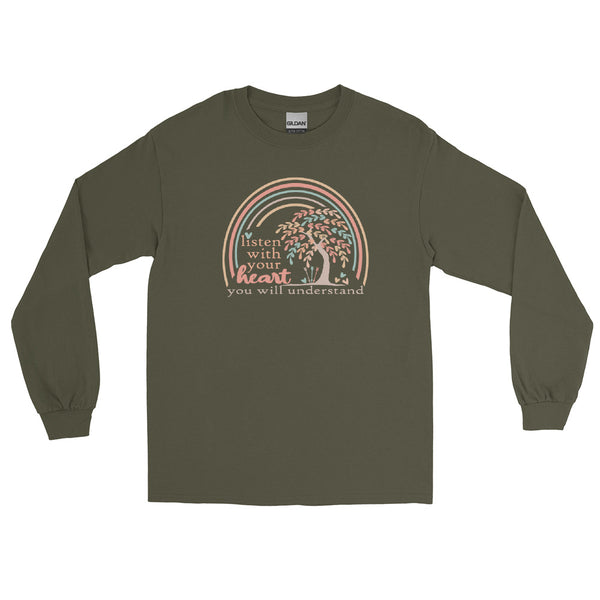 Pocahontas Grandma Willow Long Sleeve Shirt Listen with your Heart Disney Long Sleeve Shirt