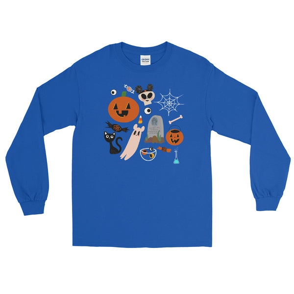 Disney Creepy Cute Halloween Fall Men’s Long Sleeve Shirt