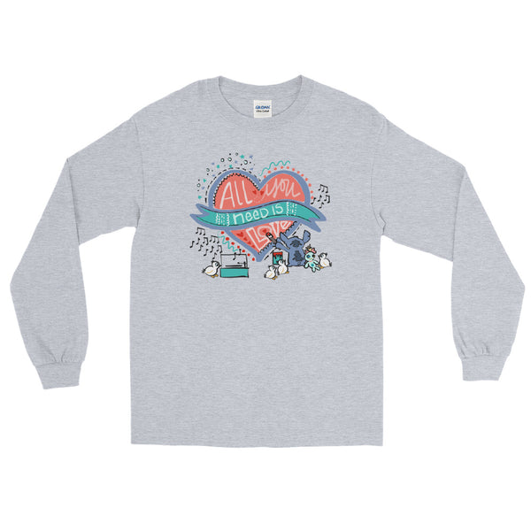 Stitch Love Long Sleeve Shirt Disney All You Need is Love Lilo and Stitch Long Sleeve Shirt
