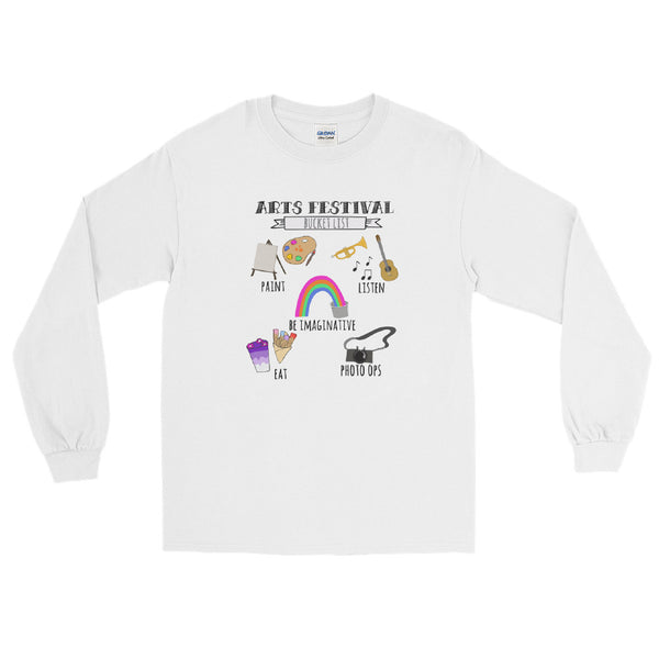 Epcot Festival of the Arts Long Sleeve Shirt Bucket List Painting Disney Epcot Arts Long Sleeve Shirt