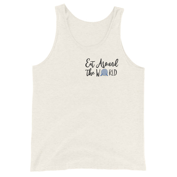 Epcot Around the World Unisex Tank Top Disney Food and Wine Festival Eat Around the World Showcase Unisex Tank Top