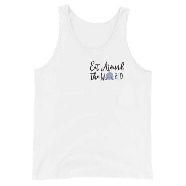 Epcot Around the World Unisex Tank Top Disney Food and Wine Festival Eat Around the World Showcase Unisex Tank Top