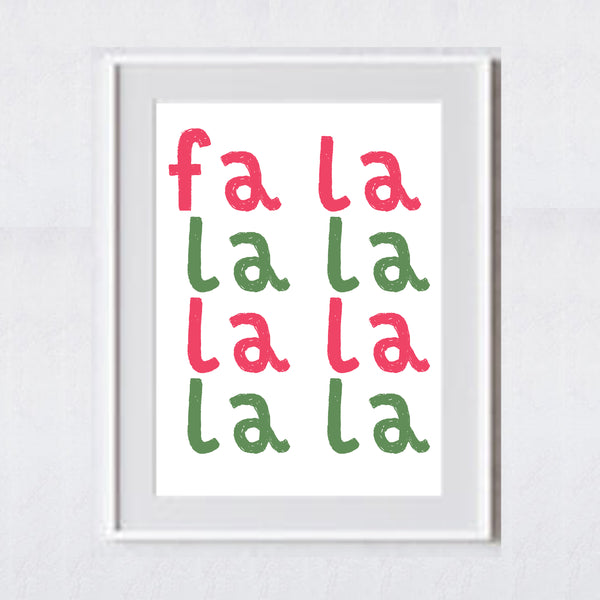 Very Merry Christmas Printable | Fa La La Christmas Wall Art | Cocoa Bar Christmas Art | 4 Digital Art Prints | INSTANT DOWNLOAD