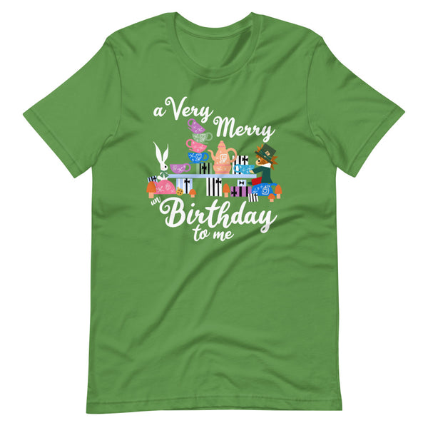 Disney Birthday T-Shirt Alice in Wonderland A Very Merry un Birthday To Me T-Shirt