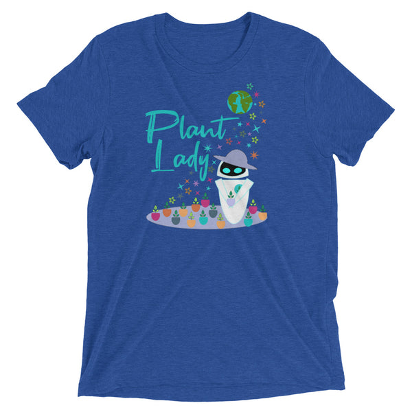 Plant Lady Tri-Blend T-Shirt EVE Disney Wall-E Inspired Short-Sleeve Unisex Tri-Blend
