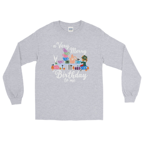 Disney Birthday Alice in Wonderland A Very Merry un Birthday To Me Long Sleeve Shirt