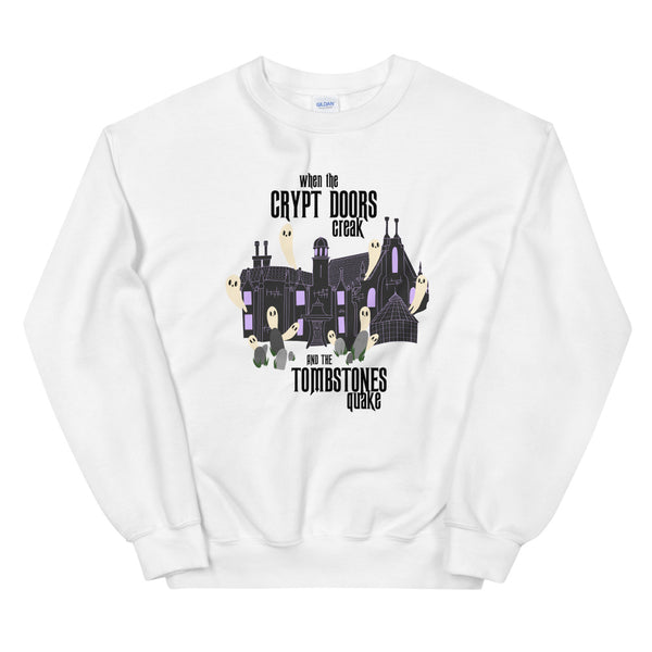 Disney Haunted Mansion Sweatshirt Grim Grinning Ghosts Disney Unisex Crew Sweatshirt