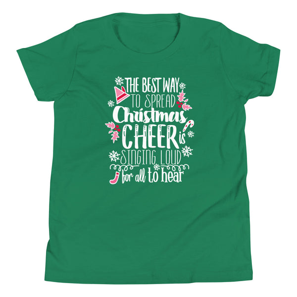 Elf Kids Christmas Jovie the Elf Christmas Shirt Elf Movie Youth Short Sleeve T-Shirt