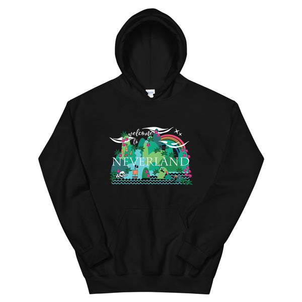 Neverland Hoodie Disney Mermaids Disney Peter Pan Disney Unisex Hooded Sweatshirt