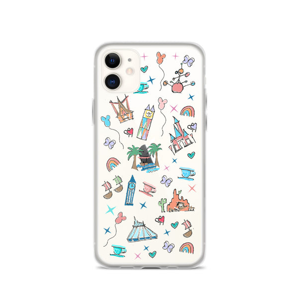 Disneyland iPhone Case California Dreamin'  Disney Inspired Icon iPhone Case