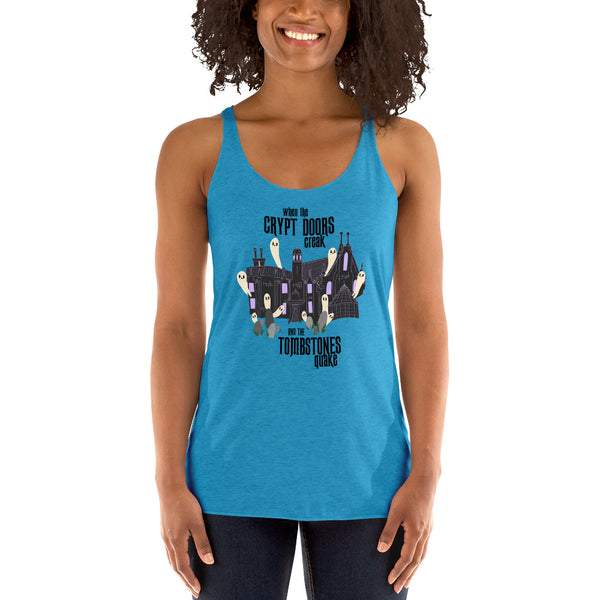 Disney Haunted Mansion Grim Grinning Ghosts Women's Racerback Tank Top