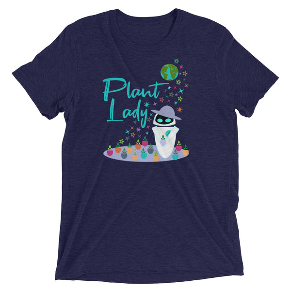Plant Lady Tri-Blend T-Shirt EVE Disney Wall-E Inspired Short-Sleeve Unisex Tri-Blend