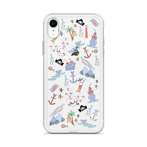 Disney Cruise Line iPhone Case Sail Away with Me Disney Cruise Sketch Disney iPhone Case