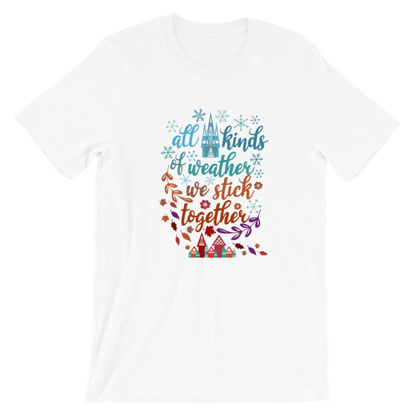 Disney Frozen Christmas T-Shirt Anna and Elsa Disney Sisters Disney Shirt White Christmas T-Shirt