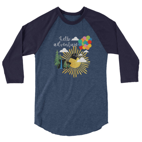 Up Hello Adventure Raglan Shirt Disney Hello Adventure Raglan