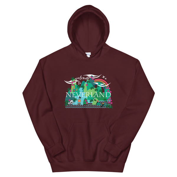 Neverland Hoodie Disney Mermaids Disney Peter Pan Disney Unisex Hooded Sweatshirt