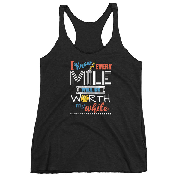 Hercules Disney Tank Top. Run Disney, Every Mile is Worth My While.