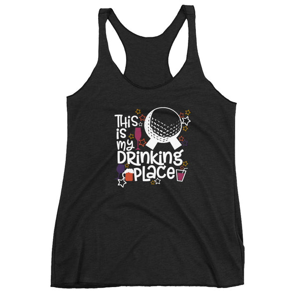 Disney This is my Drinking Place Tank Top Epcot Disney Women's Racerback Tank