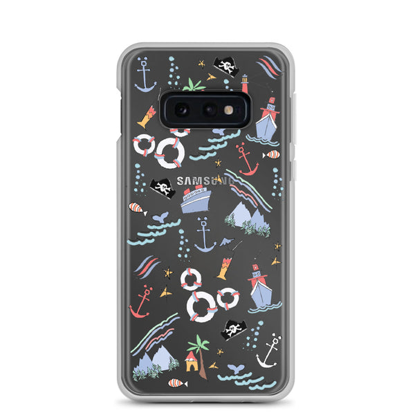 Disney Cruise Line Samsung Phone Case Sail Away with Me Disney Cruise Sketch Samsung Phone Case