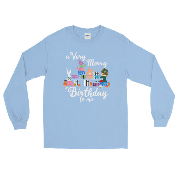 Disney Birthday Alice in Wonderland A Very Merry un Birthday To Me Long Sleeve Shirt