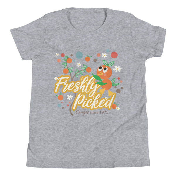 Orange Bird Kids T-shirt Freshly Picked Oranges for Flower and Garden