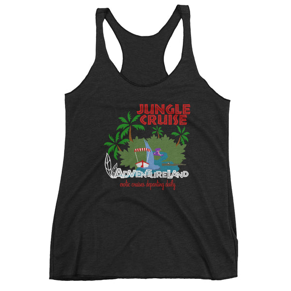 Jungle Cruise  Adventureland Poster Women's Racerback Tank