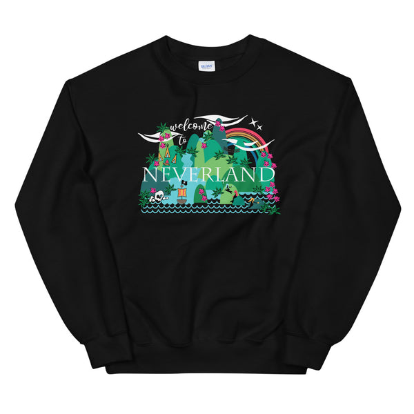 Neverland Sweatshirt Disney Mermaids Disney Peter Pan Disney Unisex Crew Sweatshirt