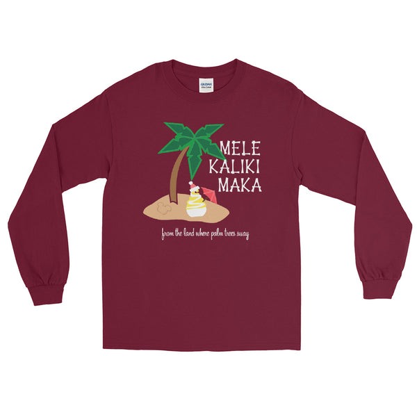 Dole Whip Melekalikimaka Hawaiian Christmas Shirt Long Sleeve Shirt